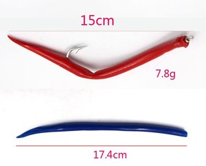 <span class=keywords><strong>Esca</strong></span> <span class=keywords><strong>per</strong></span> tubi di gomma <span class=keywords><strong>per</strong></span> pesca alla traina con gancio di anguilla - Product Image 4