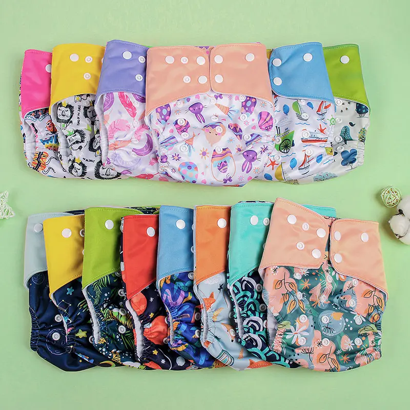 Lazyrabbit Wholesale Newborn Washable Reusable Cloth Diaper Baby for Boys and Girls Baby Cloth Diaper