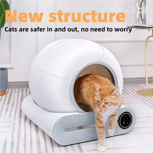 65L grande capacità intelligente automatico lettiera per gatti autopulente con controllo degli odori Design confortevole durevole PP per i proprietari di gatti - Product Image 3