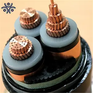 3 코어 25mm 장갑 케이블 xlpe 절연 PVC 피복 단일 가닥 구리 MV 전기 케이블 15kv 알 도체 장갑 케이블