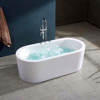 Baignoire de massage intérieur Baignoire autoportante Baignoires thermales en acrylique Baignoire de style moderne pour adultes