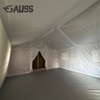 Tente médicale gonflable à double couche grande taille, gonflage rapide, quatre saisons, hermétique, pour secours d'urgence en extérieur