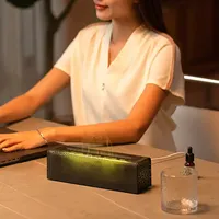 2024 nouveau Portable simulé lave volcan flamme humidificateur d'air coloré changeant Led lumière maison huile essentielle arôme diffuseur