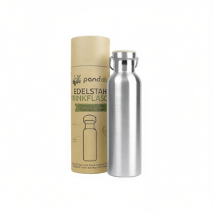 Pandoo Stainless Steel Drinking <b>Bottle</b> 750ml Insulated With Bamboo Lid - Product Image 2