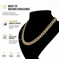Collier ZIRCON certifié REACH, 12 mm de large, en laiton blanc, chaîne géométrique classique, CZ, unisexe, tendance