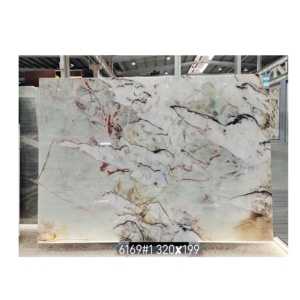 Fondo de mármol Tiffany <span class=keywords><strong>Laguna</strong></span> cristal cuarcita retroiluminado característica pared 20mm 30mm baño tocador superior Bookmatched azulejo de pared - Product Image 1