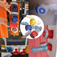 Prise et Fiche Industrielles Portables Monophasées SFE Cee 5 Broches 16A 32A 480V 220V Mâle et Femelle