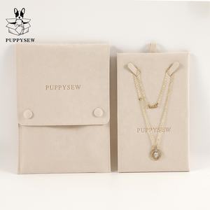 Sac à bijoux en microfibre PUPPYSEW avec logo, pochette à bijoux de haute qualité avec insert, sac cadeau, pochette à collier en velours avec insert - Product Image 6