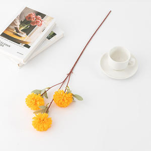 Boules de Ciboulette Simulées à Trois Têtes pour la Décoration de Scène de Mariage, Fleurs en Tissu de Soie pour la Décoration de la Maison - Product Image 3