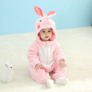 TONWHAR Unisex Mamelucos de bebé <span class=keywords><strong>Conejo</strong></span> Unicornio Disfraces de Halloween con cierre de cremallera Niños Onesie Pijamas - Product Image 5