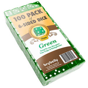 ลูกเต๋าสีเขียว100 19มม - Product Image 2