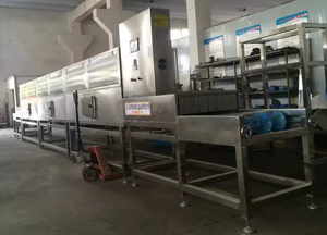 食品加工用9kw PLC制御フルーツマイクロ波乾燥機ステンレス鋼コンベヤーベルトトンネル乾燥機 - Product Image 4