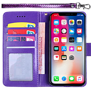 Ốp Điện Thoại Nắp Gập Bằng Da Lấp Lánh, Ốp Nam Châm Dạng Ví, Có Dây Đeo Cho <span class=keywords><strong>Nokia</strong></span> C21 Plus C200 C100 G21 G11 G300 G50 X100 - Product Image 4