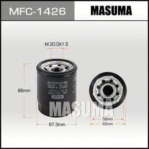 Filtro Olio MFC-1426 MASUMA OEM Auto K00545022 1109.AE 3803268 Filtro Collettore di Nebbia d'Olio per BAIC - Product Image 2