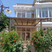 Auvent de fenêtre d'extérieur en Polycarbonate en aluminium, couleur moderne de bonne qualité, pare-soleil de pluie, auvent d'extérieur