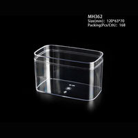 Couvercle en Plastique Rectangulaire pour Emballage Alimentaire : Tiramisu, Cheesecake, Mousse, Dessert, Bonbons, Biscuits et Autres Douceurs