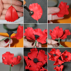 Vente chaude bricolage 26 pièces/ensemble <span class=keywords><strong>pivoine</strong></span> Fondant Cutter moule Fondant Rose acier inoxydable moule à biscuits - Product Image 6