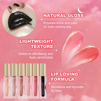 Baume à lèvres brillant hydratant végétalien et sans cruauté animale, rose nude, haute qualité, vente en gros, logo personnalisé, marque privée