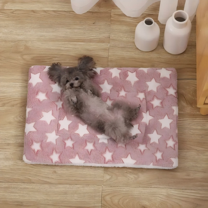 USMILEPET-<span class=keywords><strong>Tapis</strong></span> en peluche pour animaux domestiques, couverture chaude et épaisse pour chats et chiens, lavable en machine, confort de sommeil pour les jours froids - Product Image 1