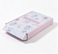 Boîte d'expédition en carton ondulé personnalisée pour l'emballage cosmétique, boîte d'expédition pliable écologique avec logo