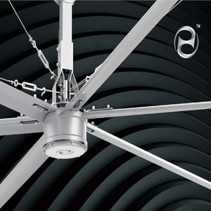 Ventilateur de plafond industriel 7,3 m (24 pi) avec pales en alliage d'aluminium, moteur PMSM 750 W, fonctionnement silencieux, circulation d'air pour centre sportif, église - Product Image 1
