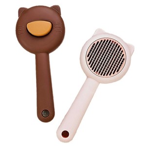 Peine para mascotas Xinzao, color café blanco lechoso, material PP, para perros, gatitos, cachorros, herramienta de cuidado y aseo del cabello - Product Image 1
