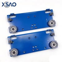 Ensemble de suspension de porte de couloir d'ascenseur avec composants à rouleaux pour remplacement de porte d'ascenseur