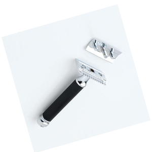 มีดโกนสองใบมีดสแตนเลส ด้ามทองเหลือง/โลหะ คุณภาพสูง ราคาถูก ขายส่ง ยอดนิยม - Product Image 1