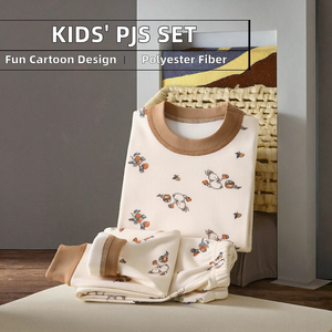 Nuovo Set di biancheria intima per bambini di velluto a coste Casual intelligente pigiama infantile per ragazzi e ragazze abbigliamento per la casa all'ingrosso con modello di cartone animato - Product Image 2