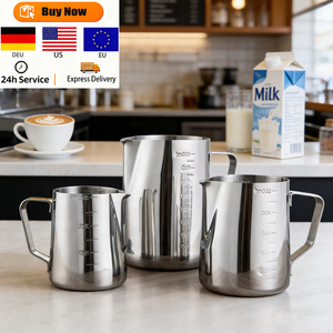 Tazza per Latte Art Personalizzata di Lusso da 900ml in Acciaio Inox 304 Ecologica per Baristi, Strumento per Tè ed <span class=keywords><strong>Espresso</strong></span> - Product Image 2