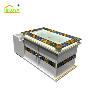 Bền Tempered <span class=keywords><strong>Glass</strong></span> Bàn cà phê tùy chỉnh UV in ấn rekebot bảng với đèn LED - Product Image 4