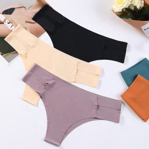 Hot Verkopen Naadloze Strings Voor Vrouwen <span class=keywords><strong>Sexy</strong></span> No Show Ademend Ondergoed Stretch Bandjes T-Back Tangas Slipje Voor Dames - Product Image 1