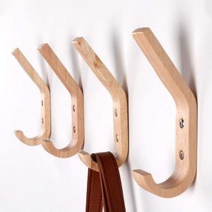 Nordic Multifunctional Wood Vintage Handcraft Hanger Wall <strong>Hook</strong> Hanger Mount Wall Tool Coat Rack <strong>Towel</strong> <strong>Hook</strong> for Kitchen Bathroom - Product Image 4