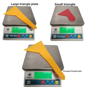 Outil de teintage de vitres de voiture, petit <span class=keywords><strong>raclette</strong></span> <span class=keywords><strong>triangulaire</strong></span> en PP résistant aux hautes températures pour vitres de voiture - Product Image 3