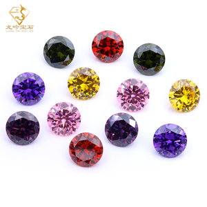 Chất lượng cao 3A 5A CZ đá tùy chỉnh kích thước lớn 10mm Đá quý tổng hợp đầy màu sắc vòng Cubic Zirconia với xử lý nhiệt - Product Image 2