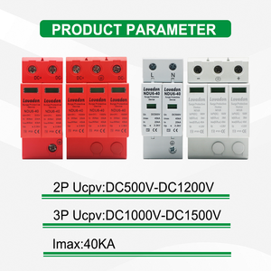 SPD DC Class Năng Lượng Mặt Trời PV 1000V Cung Cấp Điện Thiết Bị Bảo Vệ Sét Bảo Vệ Tăng Hiệu Quả Cao Bền Ngoài Trời Cách Sử Dụng - Product Image 3