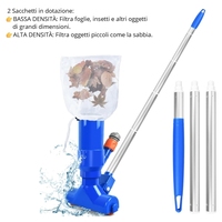 Nettoyeur de piscine manuel efficace à faire soi-même, couvercle de filtre en plastique, fabriqué en Italie, SC ECOMMERCE, modèle 4F-L8NQ-OTSF