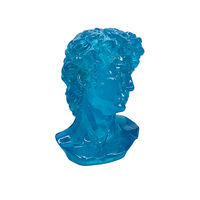 Sculpture Artistique Minimaliste en Résine Transparente Peinte à la Main, Personnages YiDang David, Figurine d'Art pour la Maison, le Bureau, l'Hôtel, la Table