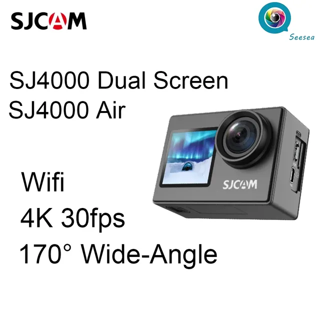 Sj4000 Air Sj4000 Dual Screen Waterproof Action Camera 4k 30fps 170° Wide-angle Anti-shake Hd Sports Video Action Cameras