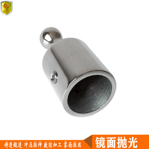 Capuchon coulissant en acier inoxydable de qualité marine de 22 mm, à simple fil, en forme de boule, avec connexion de tube d'auvent, attache rapide - Product Image 5