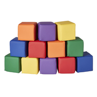 Ensemble de 16 blocs de construction en mousse PU imperméables, faciles à nettoyer, jouets souples à empiler pour meubles d'enfants