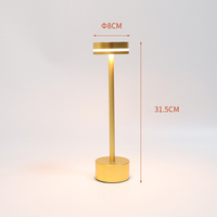 Lampes de table de bureau à LED modernes de luxe rechargeables et sans fil Éclairage pour la maison et le restaurant à gradation tactile Portable et élégant