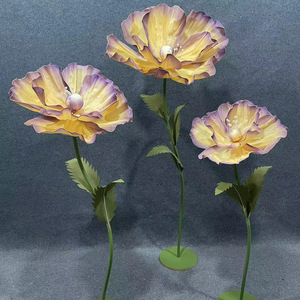 Bouquet de fleurs géant, décoration de fenêtre, accessoires de mariage, décoration d'<span class=keywords><strong>horloge</strong></span> pour offrir en cadeau, utilisation commerciale en gros - Product Image 2