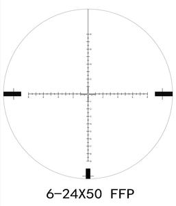 HD 6-24X50 FFP taktik kapsam uzun menzilli <span class=keywords><strong>4x</strong></span> büyütme su geçirmez avcılık Sight ile yan paralaks optik ve kazınmış cam - Product Image 6