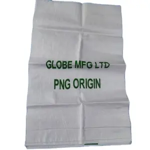 Bolsas de arena de Río de polipropileno tejido Pp para basura de edificio de inundación 25kg saco de embalaje paquete transparente para agricultura