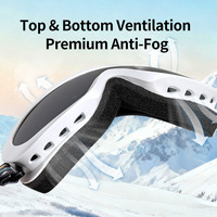 Masque de ski Kenquaz modèle KPM-3200 pour hommes et femmes, lentille anti-buée, taille unique, emballage PC inclus