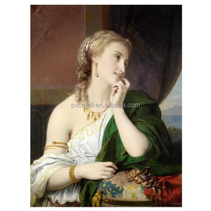 Peinture à l'huile sur toile personnalisée, femmes corpulentes peintes à la main, femmes nues, impression de caractère, vente en gros - Product Image 2
