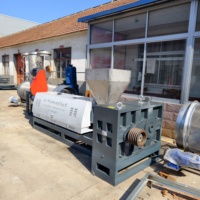 Ligne de recyclage de plastique intelligent à commande PLC, granulateur de plastique