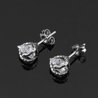 Pendientes de tuerca de cristal con estrella de cinco puntas elegantes, de acero inoxidable de alta calidad, modernos y lindos, con diseño de serpiente, a la moda