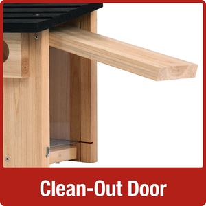 Sản Phẩm Chim Bằng Gỗ Rắn Gỗ Bluebird Xem Nhà Chim Cho Bên Ngoài Chim Hoang Xem Bluebird Làm Tổ Hộp - Product Image 6